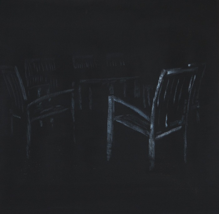 Painting "furniture" by Belgian artist & painter Axel van Ickx